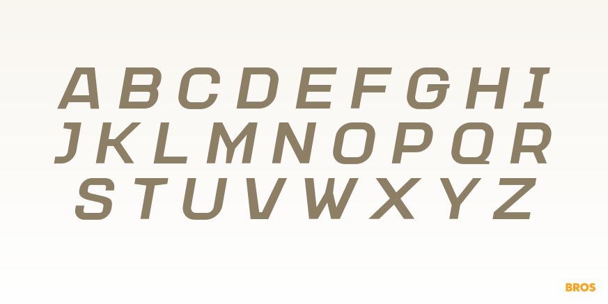 Augmento Extended Black Italic Font Poster #2