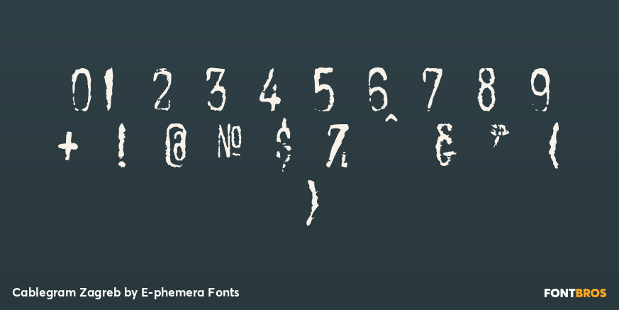 Cablegram Zagreb Font Poster #1