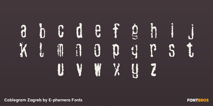 Cablegram Zagreb Font Poster #3