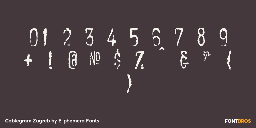 Cablegram Zagreb Font Poster #4