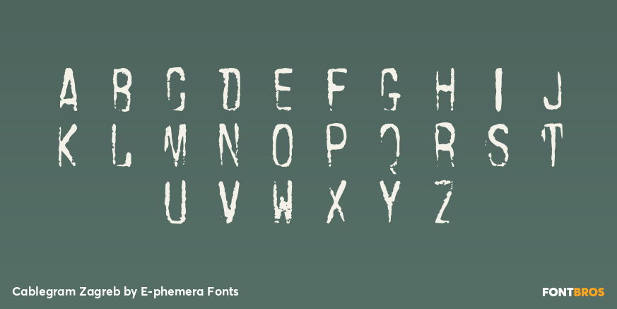 Cablegram Zagreb Font Poster #1