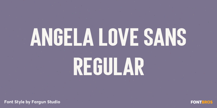 Angela Love Sans Regular Poster