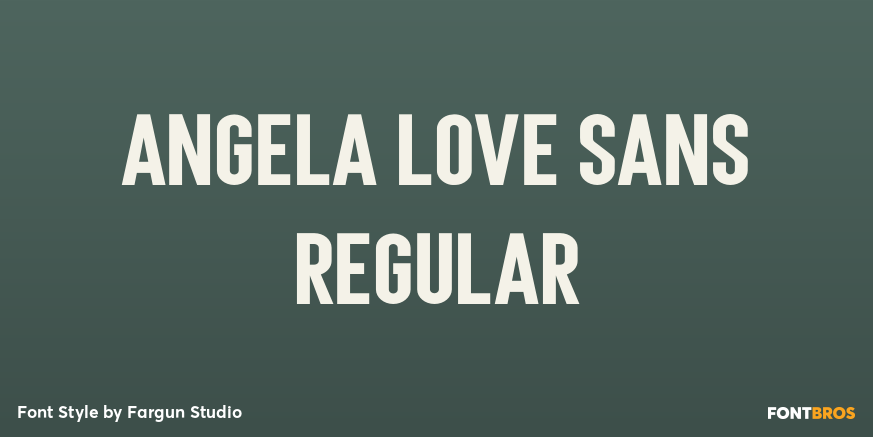 Angela Love Sans Regular Poster