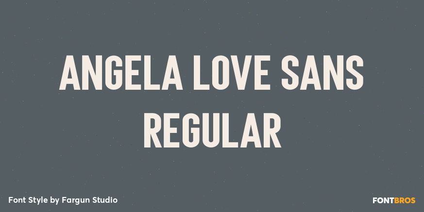 Angela Love Sans Regular Poster