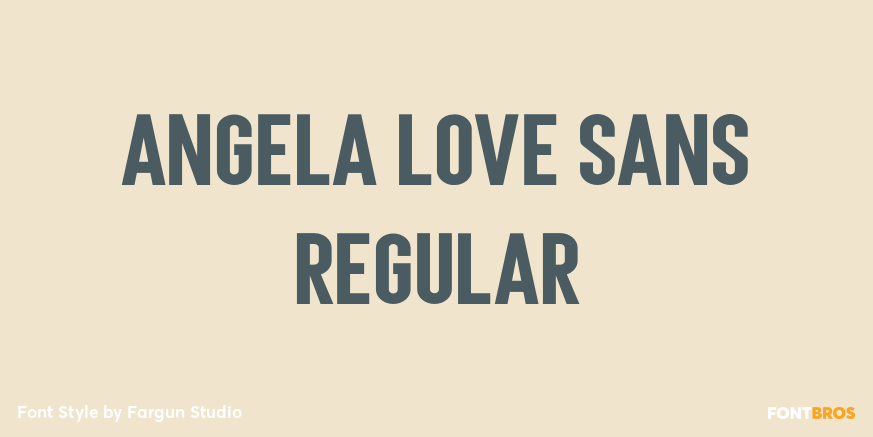Angela Love Sans Regular Poster