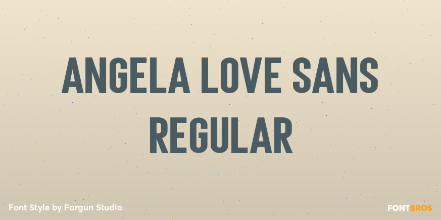 Angela Love Sans Regular Poster