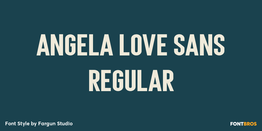 Angela Love Sans Regular Poster