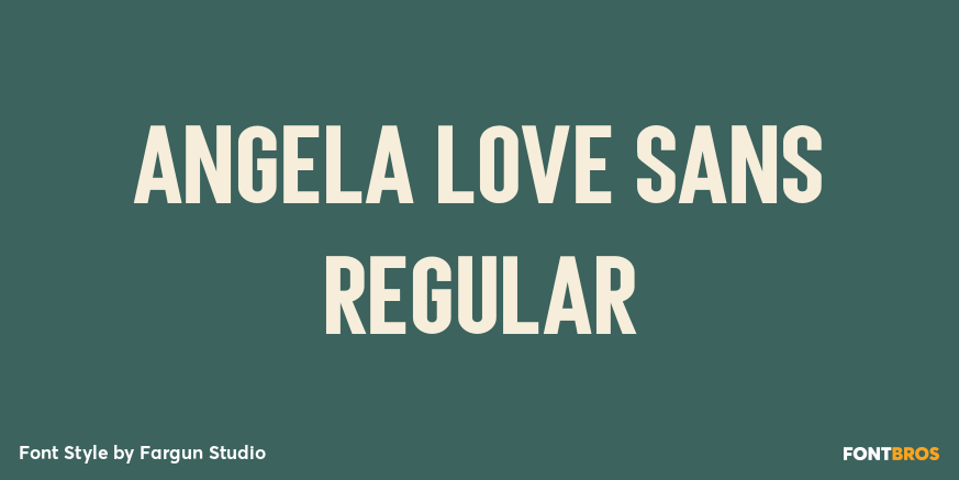 Angela Love Sans Regular Poster