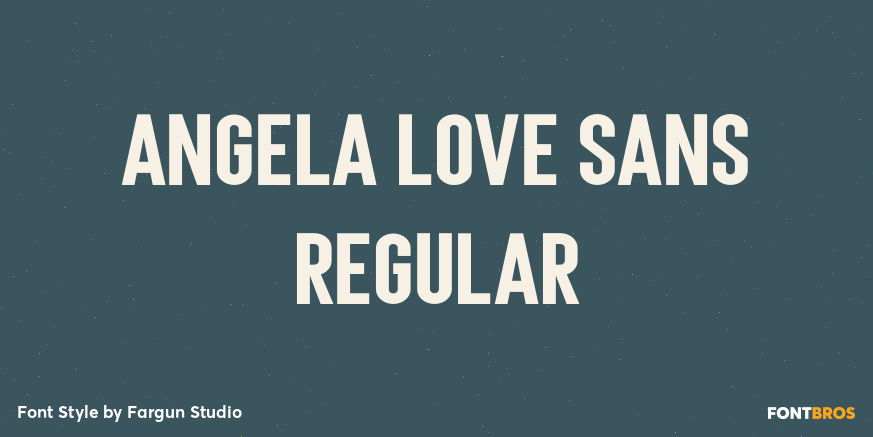 Angela Love Sans Regular Poster