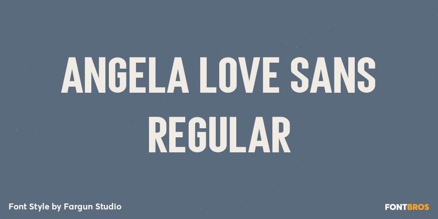 Angela Love Sans Regular Poster