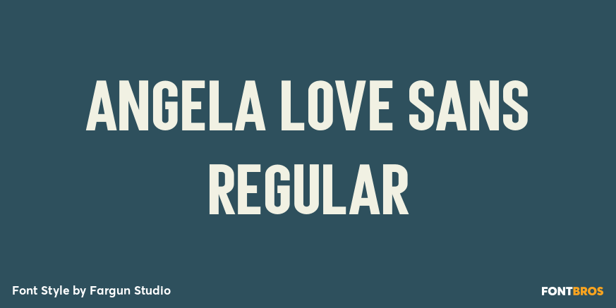 Angela Love Sans Regular Poster