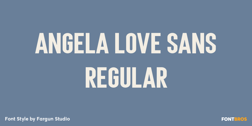 Angela Love Sans Regular Poster