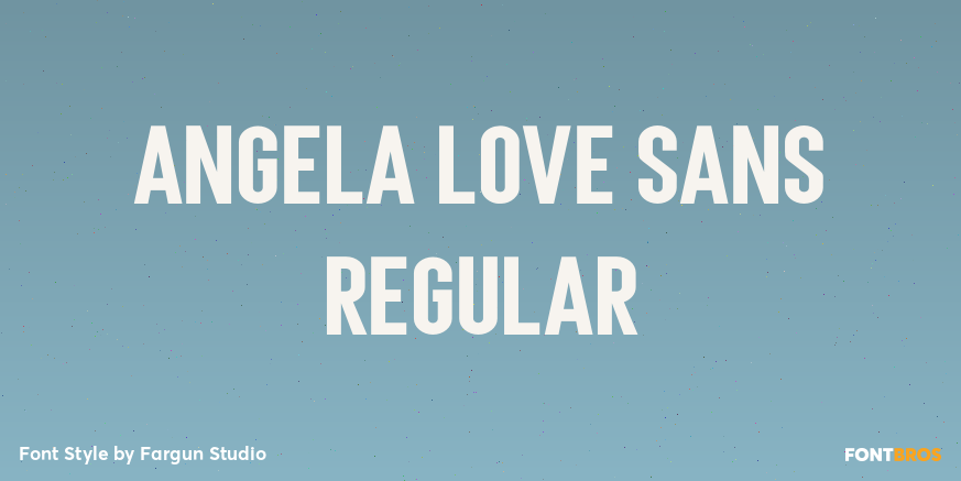 Angela Love Sans Regular Poster