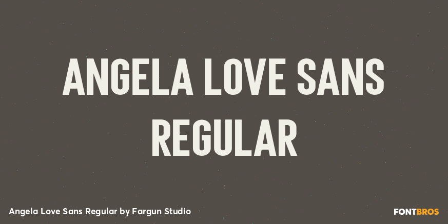 Angela Love Sans Regular Poster
