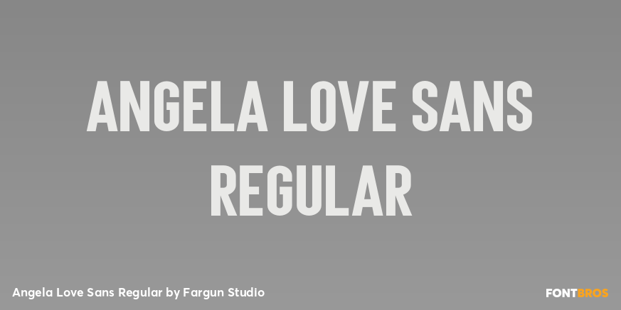 Angela Love Sans Regular Poster