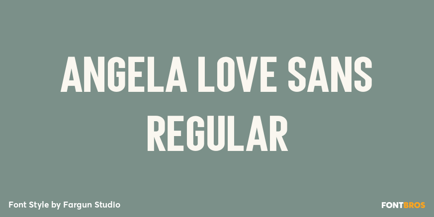 Angela Love Sans Regular Poster
