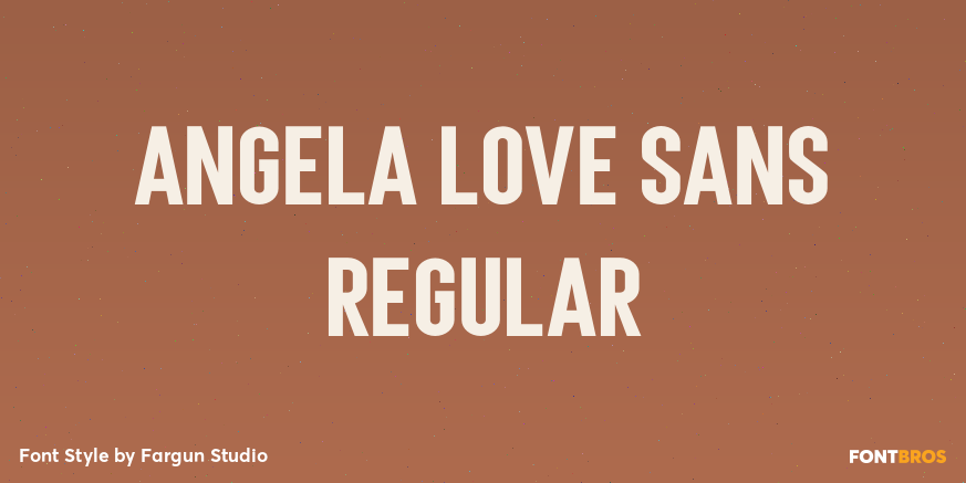 Angela Love Sans Regular Poster