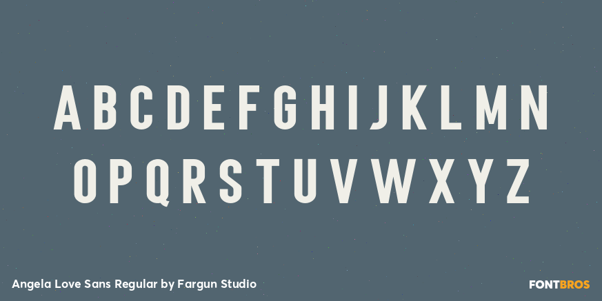 Angela Love Sans Regular Font Poster #2