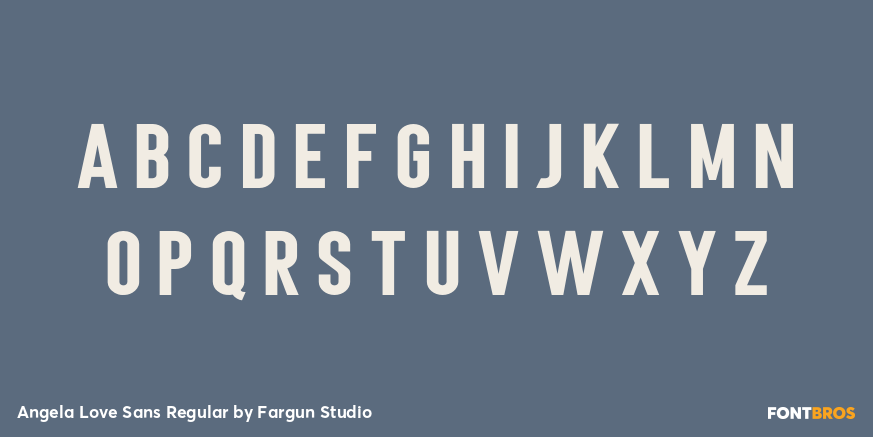 Angela Love Sans Regular Font Poster #3