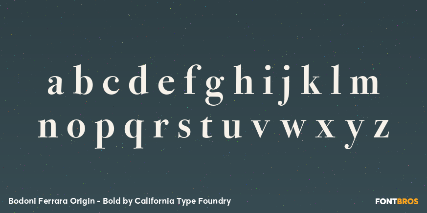 Bodoni Ferrara Origin - Bold Font Poster #1