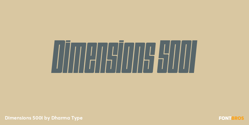 Dimensions 500I Poster
