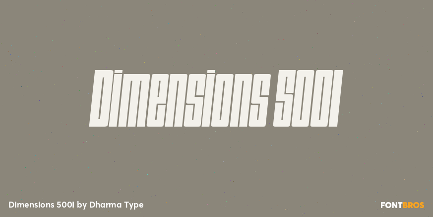 Dimensions 500I Poster