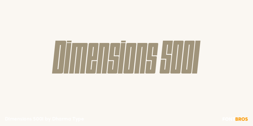 Dimensions 500I Poster