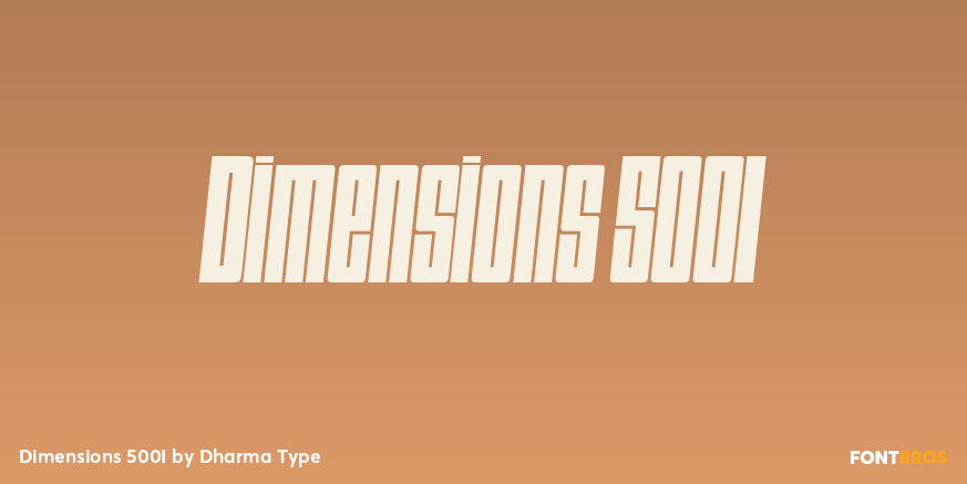 Dimensions 500I Poster