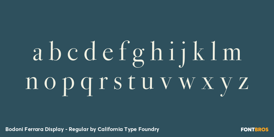Bodoni Ferrara Display - Regular Font Poster #3