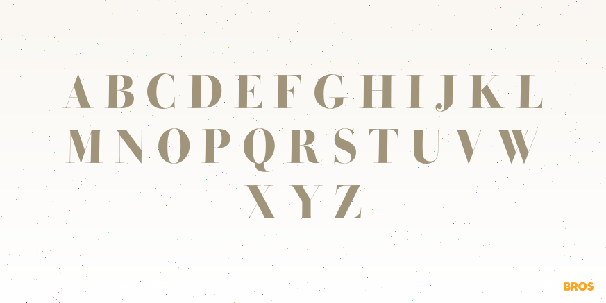 Bodoni Ferrara Banner - Heavy Font Poster #1