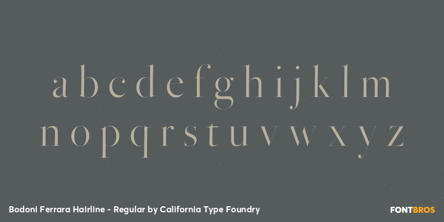 Bodoni Ferrara Hairline - Regular Font Poster #1