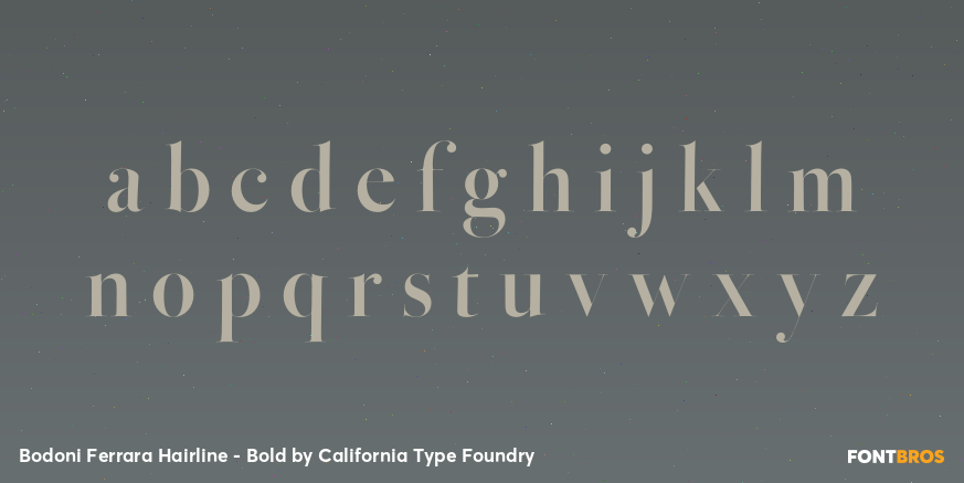Bodoni Ferrara Hairline - Bold Font Poster #3