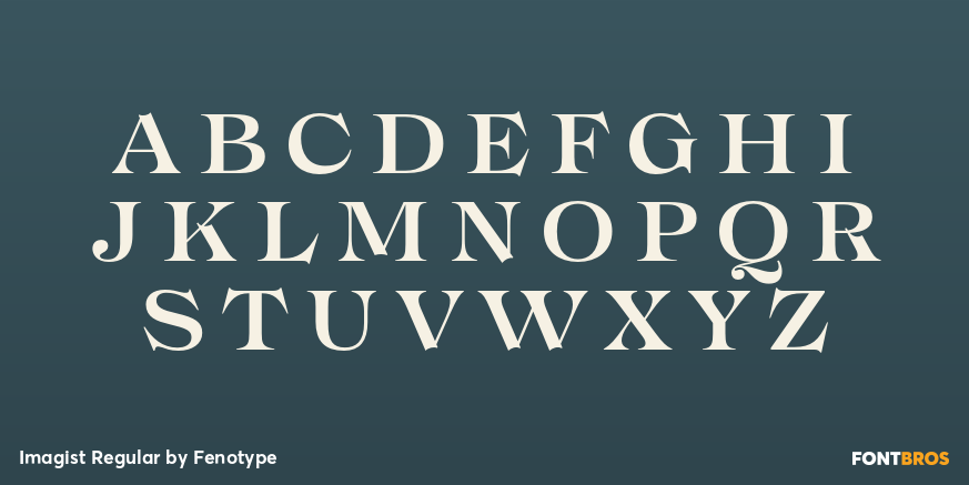 Imagist Regular Font Poster #2