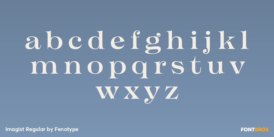 Imagist Regular Font Poster #3