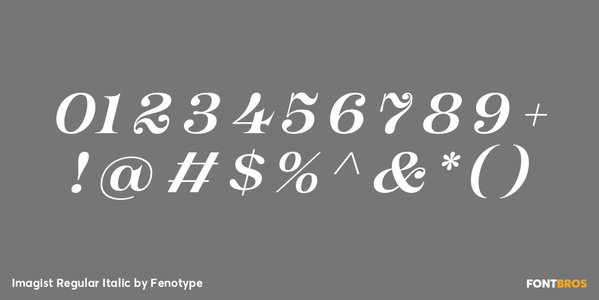 Imagist Regular Italic Font Poster #4