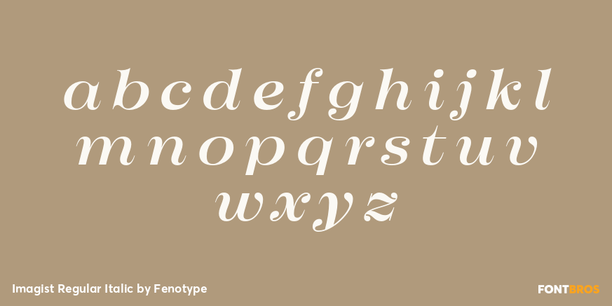 Imagist Regular Italic Font Poster #1