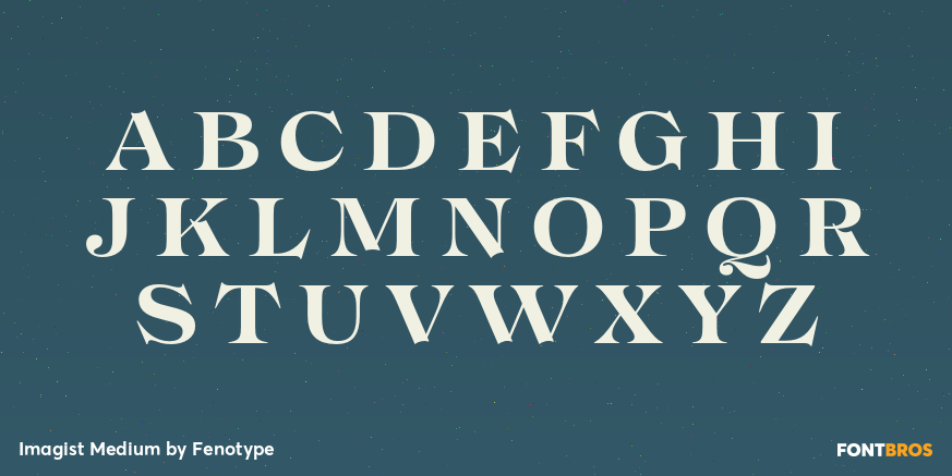 Imagist Medium Font Poster #2