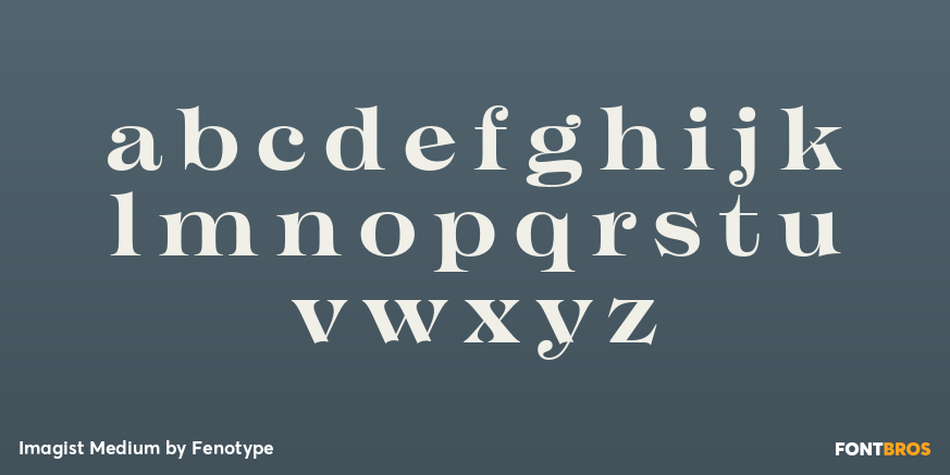 Imagist Medium Font Poster #3