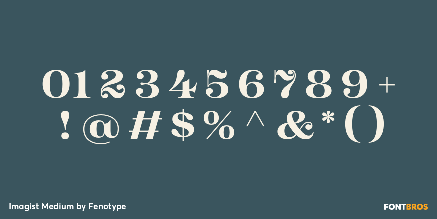 Imagist Medium Font Poster #4