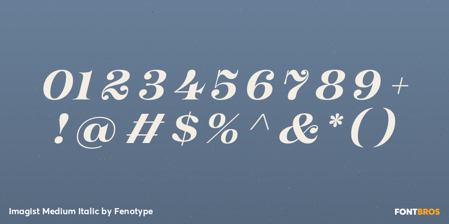 Imagist Medium Italic Font Poster #4