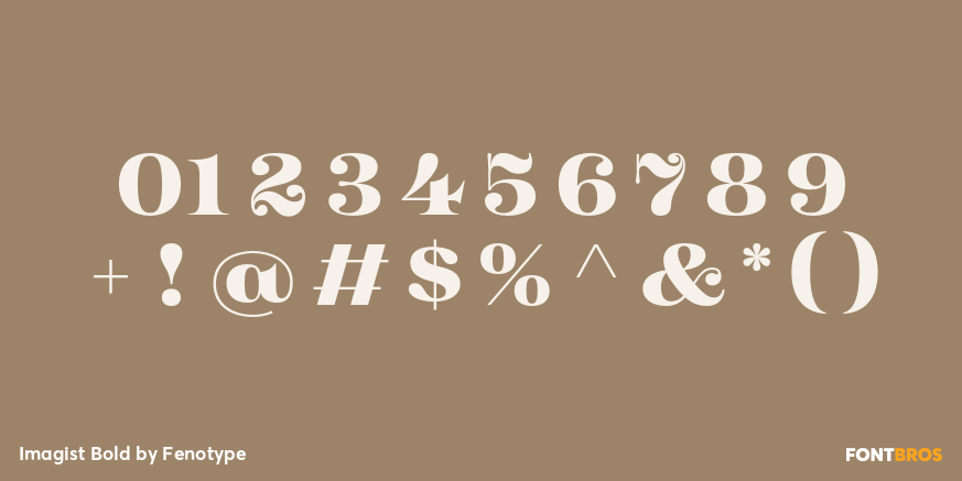 Imagist Bold Font Poster #1