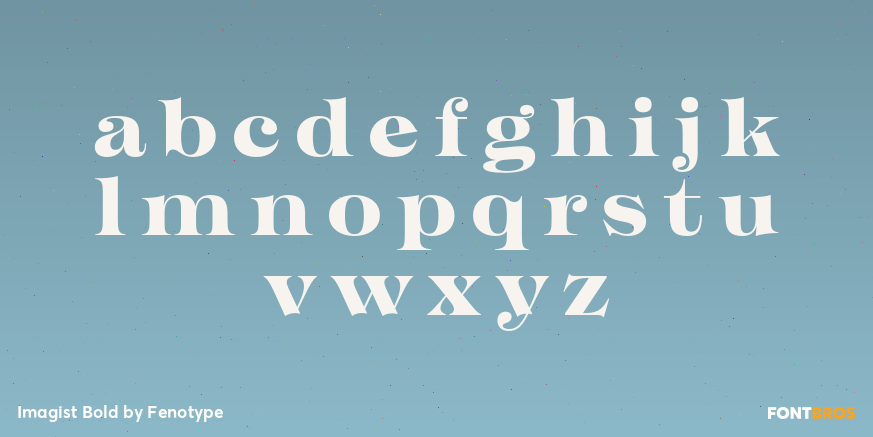 Imagist Bold Font Poster #1