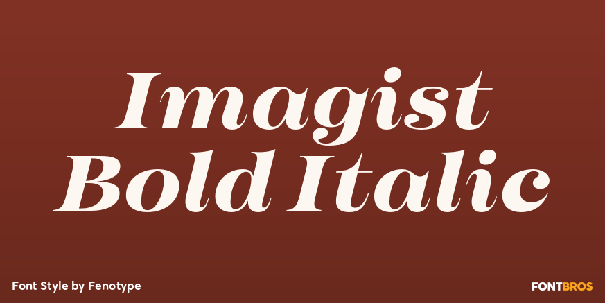 Imagist Bold Italic Poster