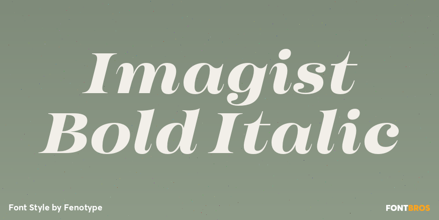 Imagist Bold Italic Poster
