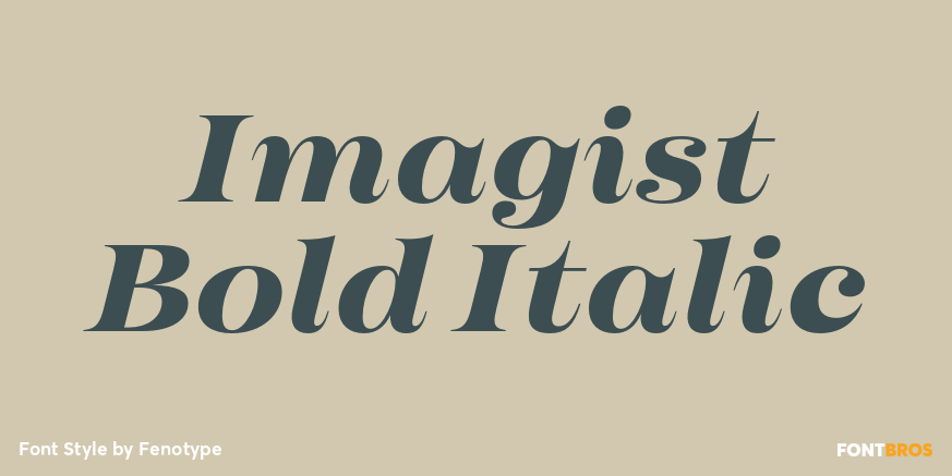 Imagist Bold Italic Poster