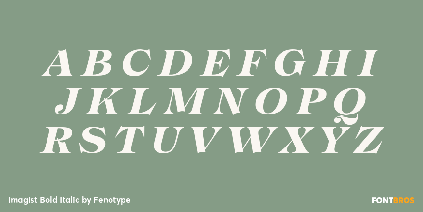 Imagist Bold Italic Font Poster #2