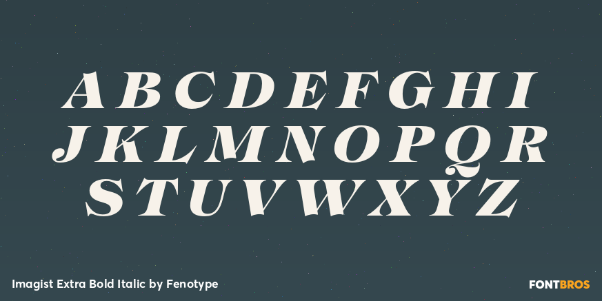 Imagist Extra Bold Italic Font Poster #2