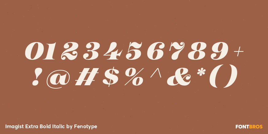 Imagist Extra Bold Italic Font Poster #4