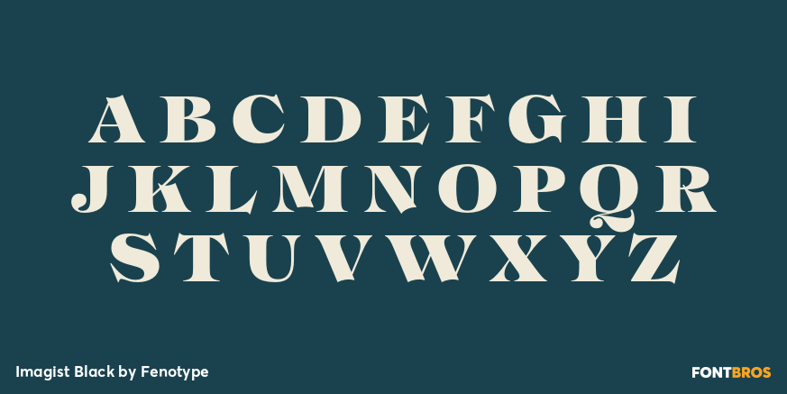 Imagist Black Font Poster #2