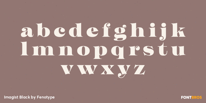 Imagist Black Font Poster #3